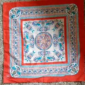Vintage Southwestern design square scarf / bandana